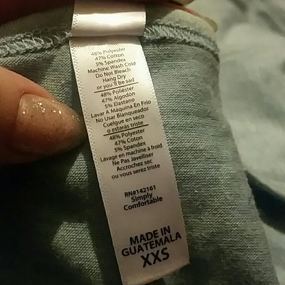 LuLaRoe Perfect T, Heathered Blue - Picture 3 of 4